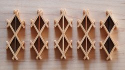 画像1: Kinompo 組子箸置きセット