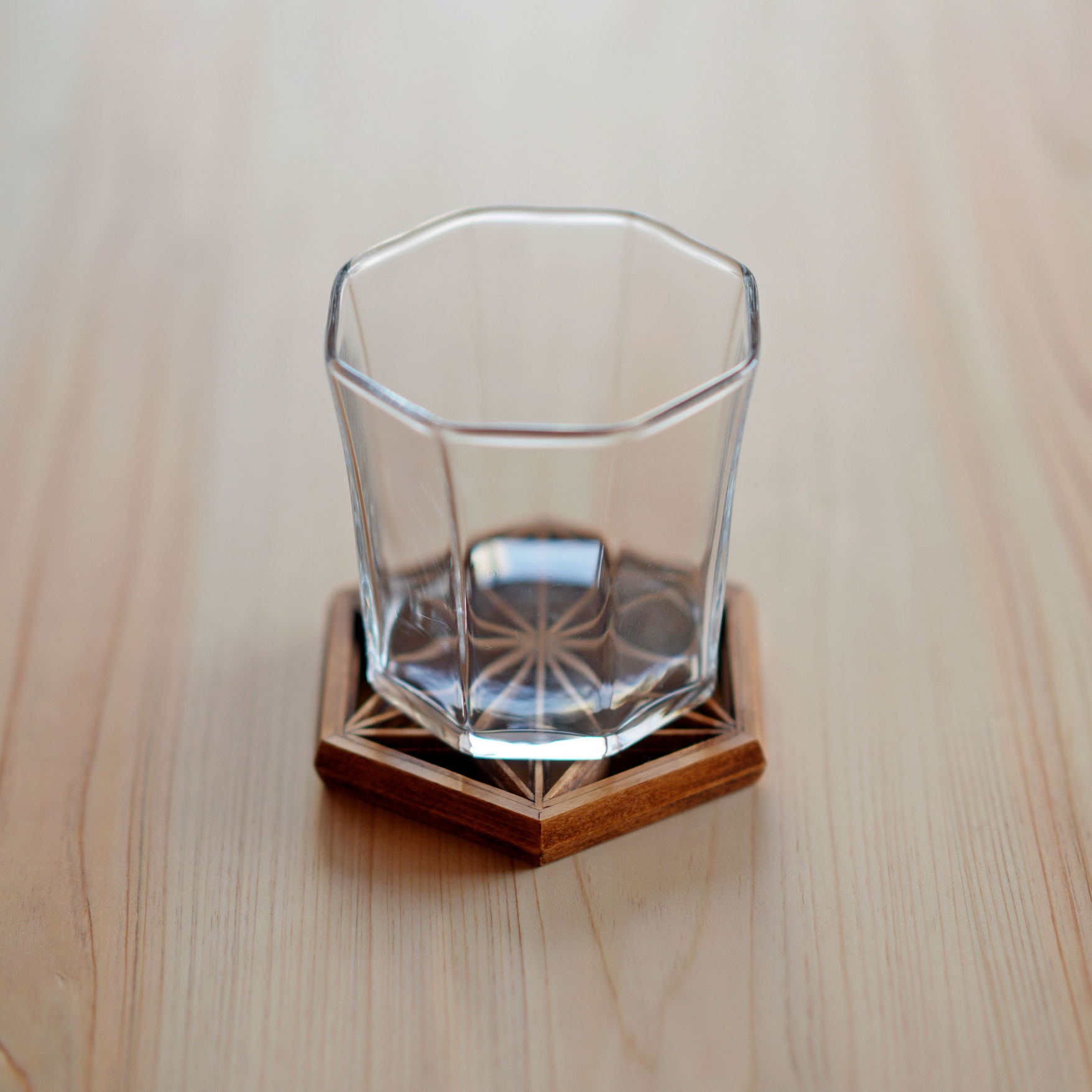 画像: Kinomo  組手腰コースター　拭き漆仕上げ