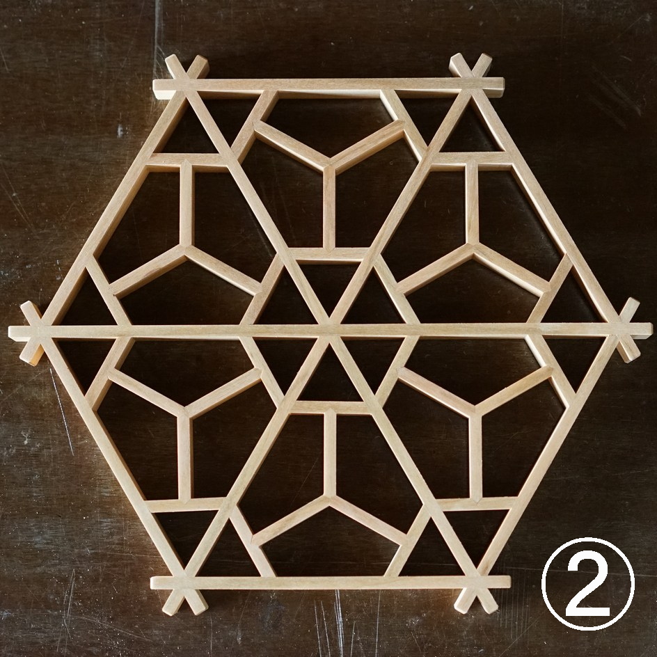 画像: Kinomo 組子鍋敷き　